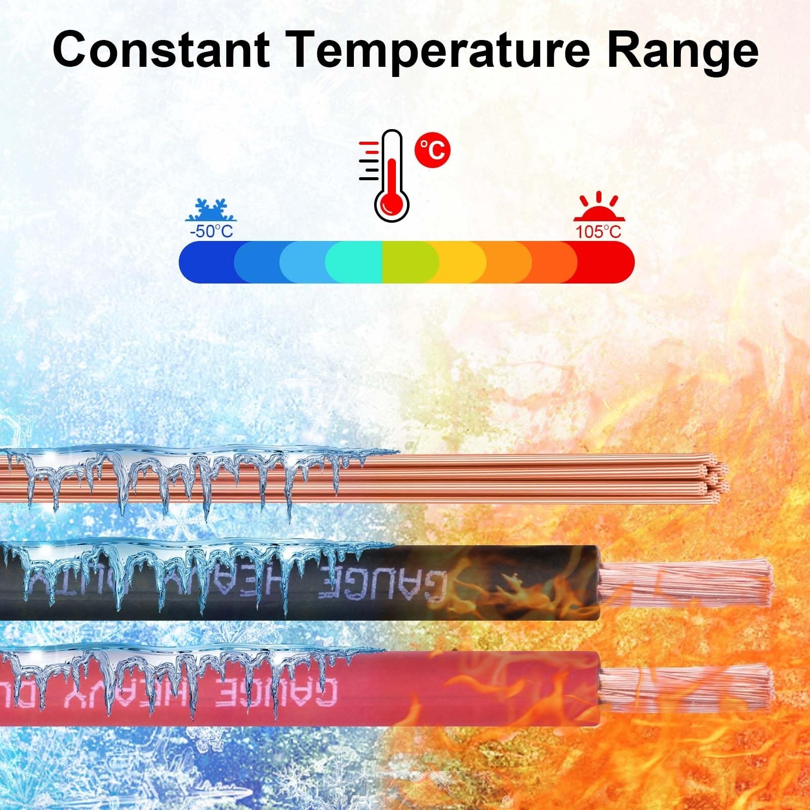 Misopily 1/0 Gauge Battery Cable 10FT Red and 10FT Black Pair Pure Copper OFC Wire Heavy Duty Welding Cable for Automotive Solar Generator Use - Image 5