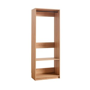 Klair Living Prosper 31.4-in to 31.4-in W Walk-in Portable closet Oak Solid Shelving Wood Closet System