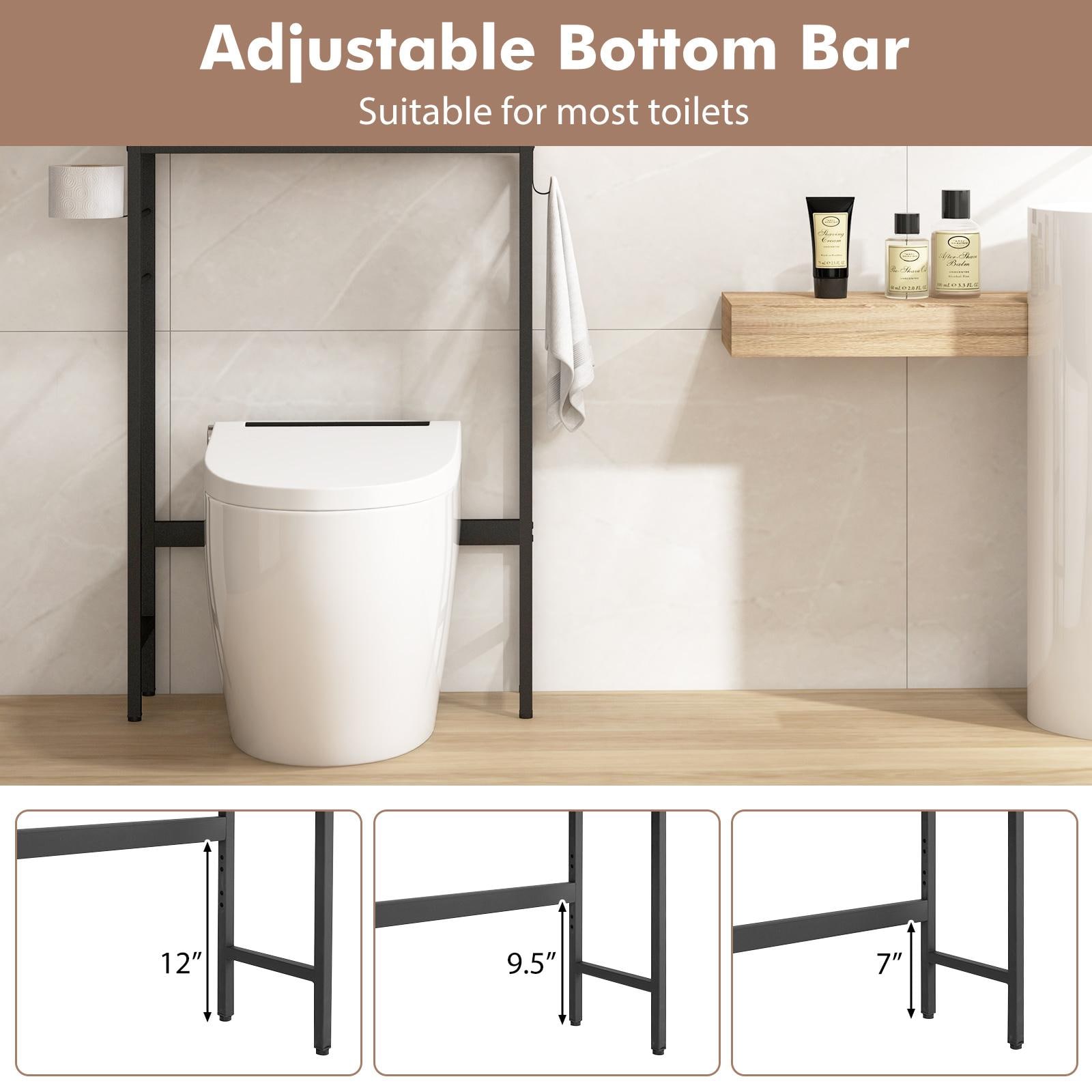 BABOOM 25-in x 65-in x 9-in Over The Toilet Storage Cabinet with 2 Doors and Adjustable Shelf - Image 10