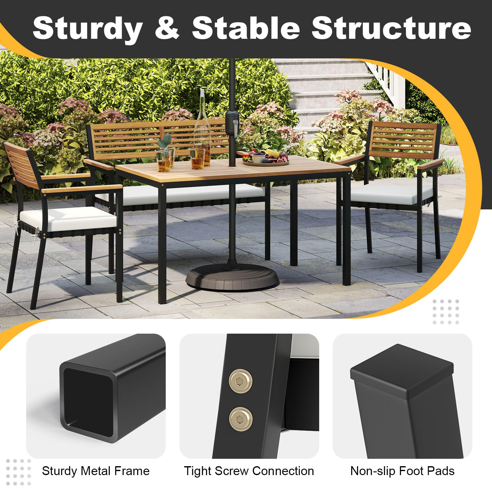 Tangkula 4-Piece Patio Furniture Set - Image 8