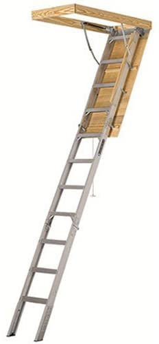 25-1/2 by 54-Inch Elite, 7'8′′-10-Foot Ceiling Height, 375-Pound Capacity, Type IAA, AA2510, Aluminum Ladder, attic, x Rough Opening, Silver - Image 7