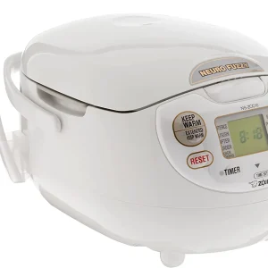 Zojirushi, Made in Japan Neuro Fuzzy Rice Cooker, 5.5-Cup, Premium White