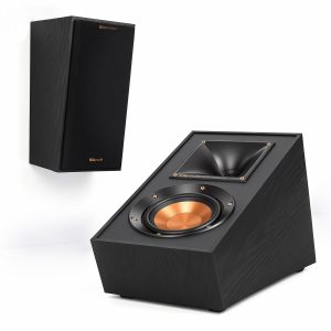 Klipsch R-41SA Powerful Detailed Home Speaker Set of 2 Black Use on compatible tower or bookshelf speakers for reflected height effects, or wall-mount as elevation or surround speakers.