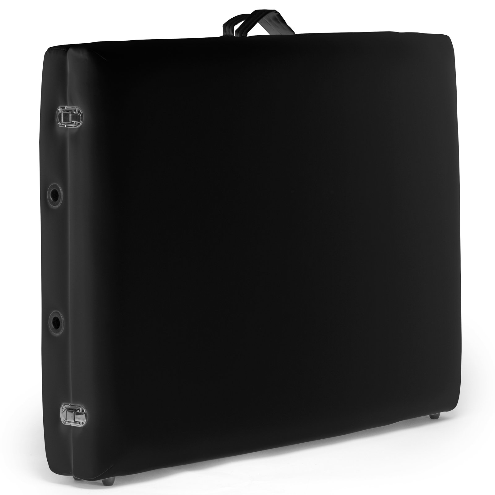 Saloniture Professional Portable Folding Massage Table with Carrying Case - Black - Image 4