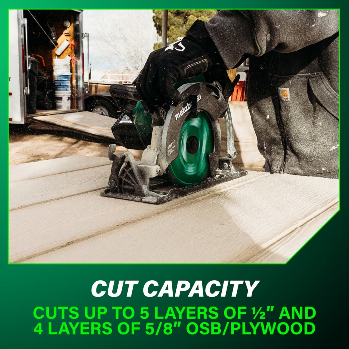 Metabo HPT 36V Cordless Circular Saw, 7-1/4-In, C3607DWA - Image 7