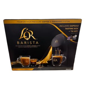 L'OR Barista System Coffee and Espresso Machine Combo, Matte Black