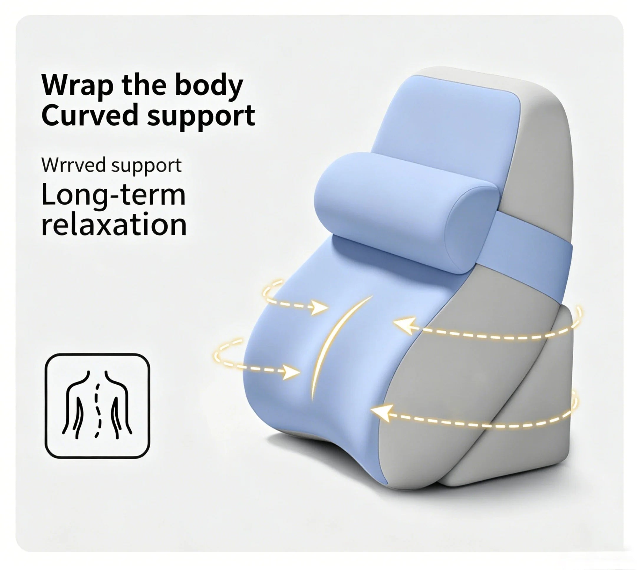 Extra Large Back Support Wedge Pillow with Ergonomic Design - Image 12