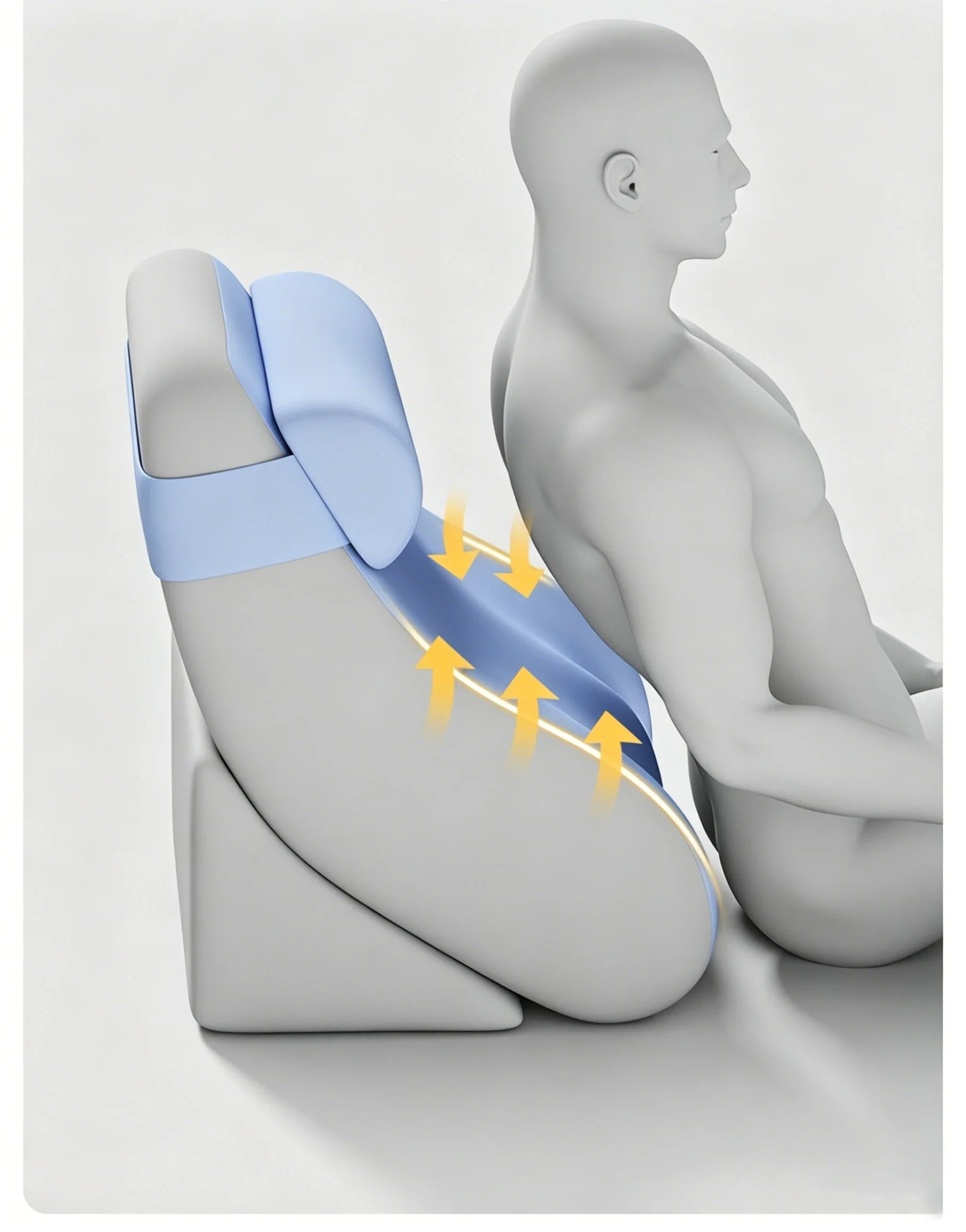 Extra Large Back Support Wedge Pillow with Ergonomic Design - Image 13