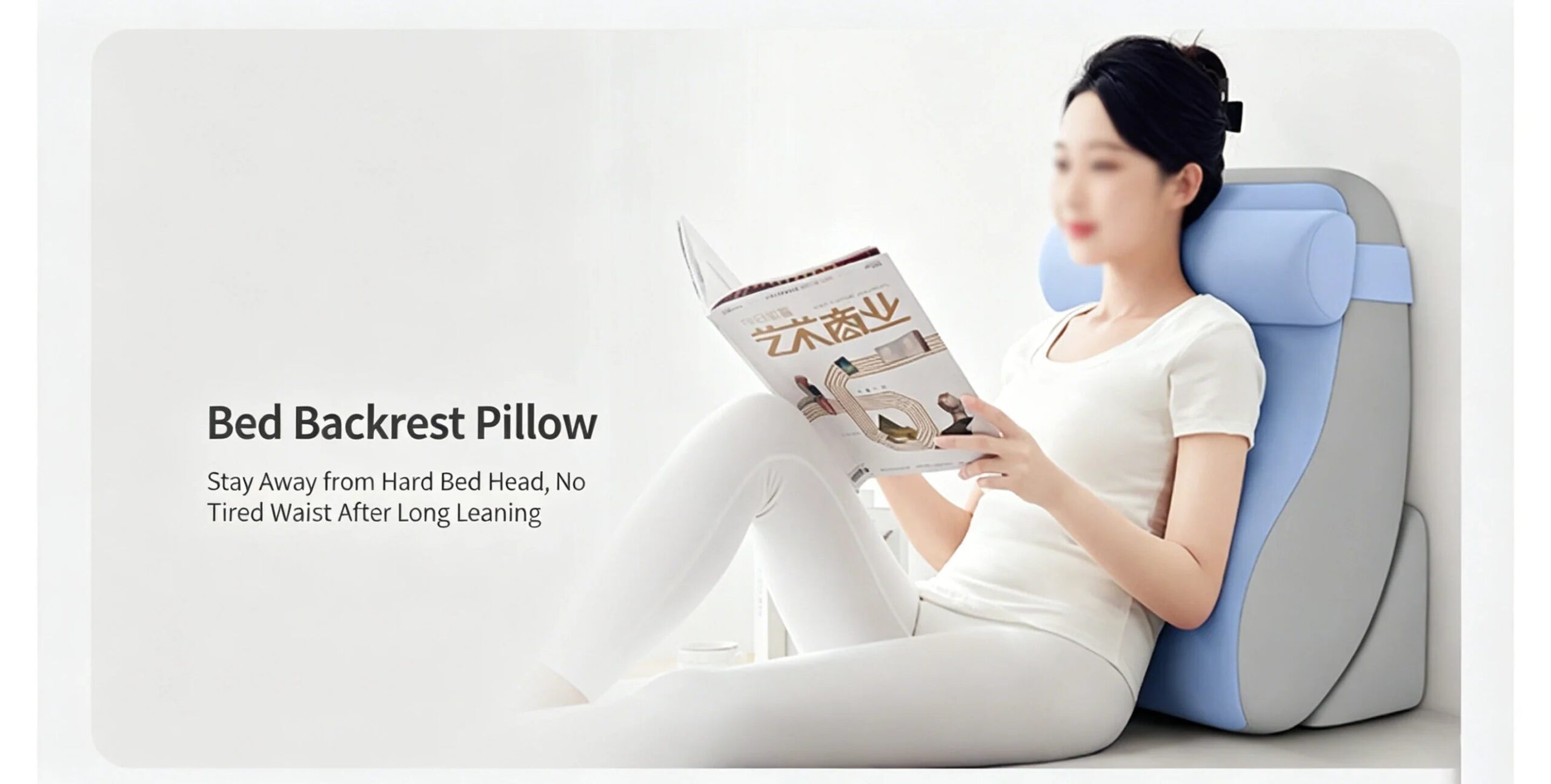Extra Large Back Support Wedge Pillow with Ergonomic Design - Image 15