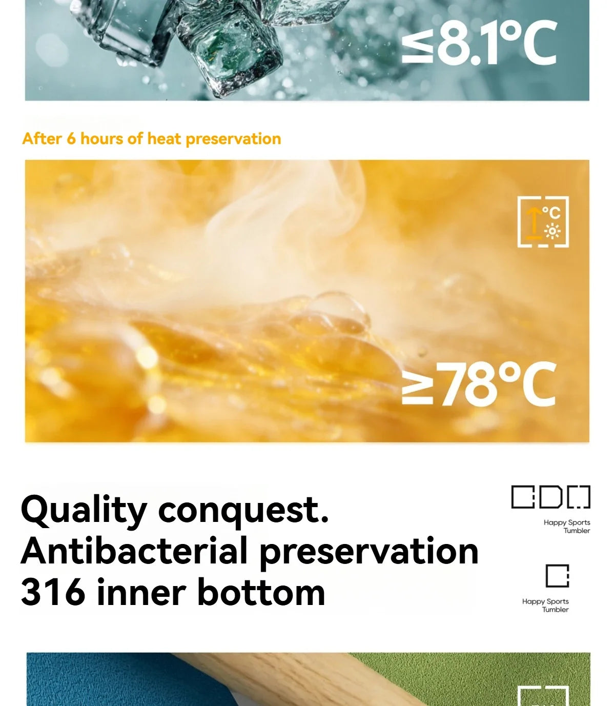 Insulated Sport Tumbler with Double Wall Design - Image 12