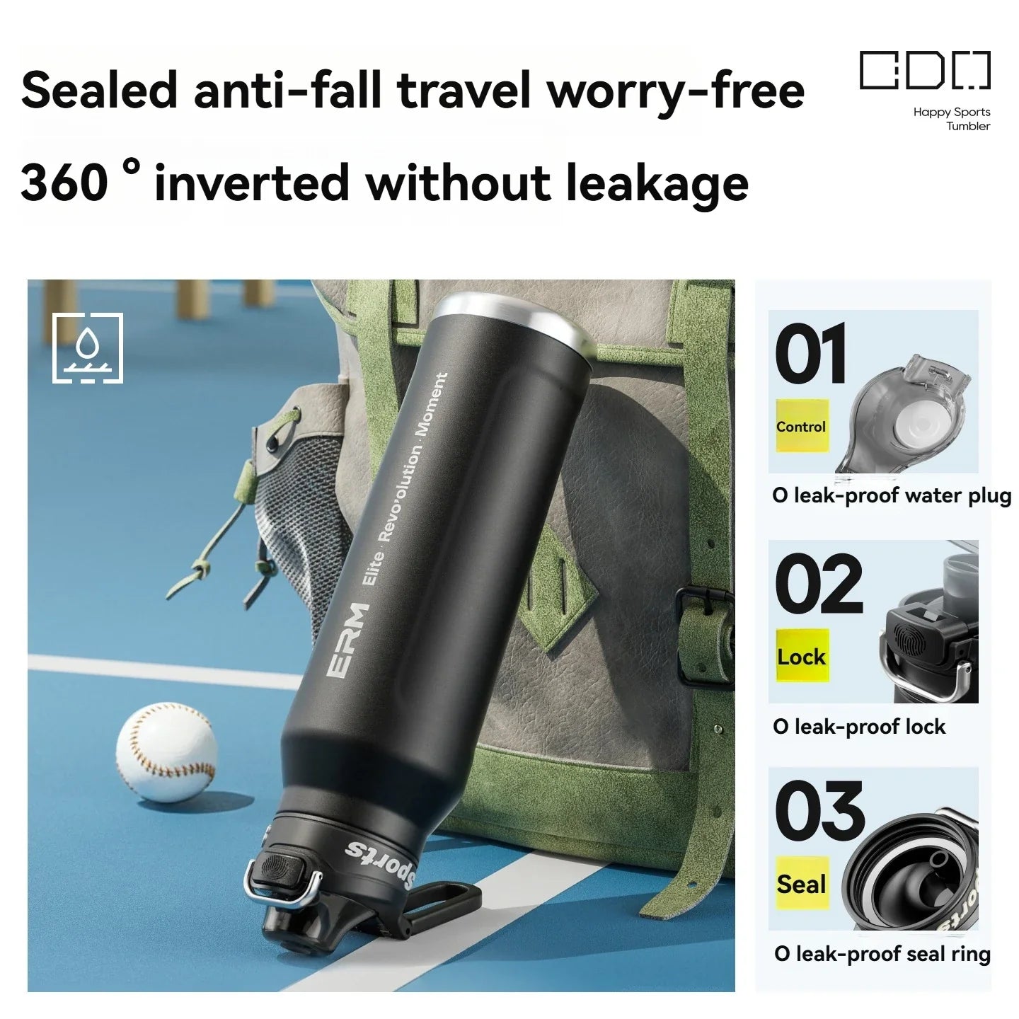 Insulated Sport Tumbler with Double Wall Design - Image 5