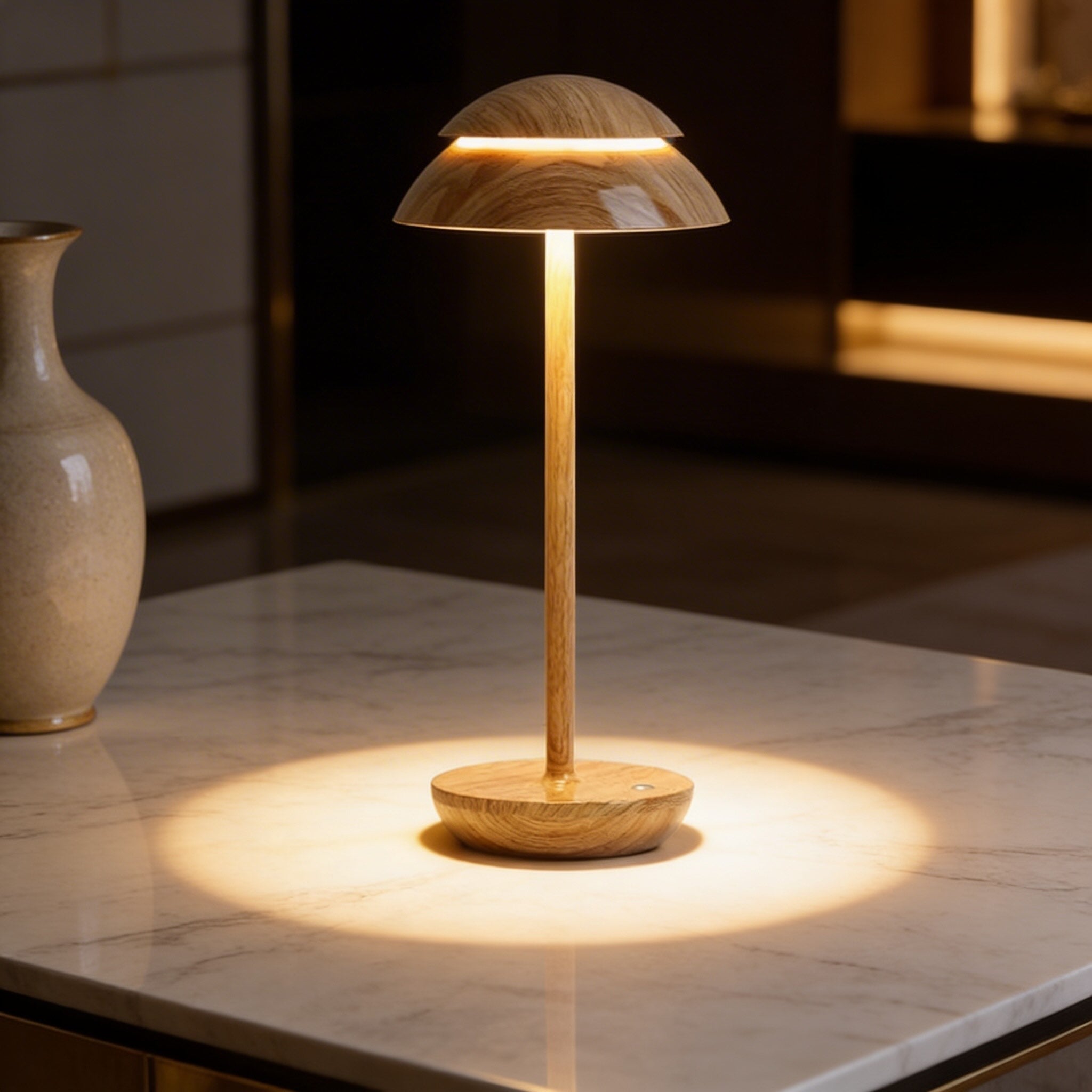 Touch-Controlled Cordless Mushroom-Shaped Table Light - Image 11