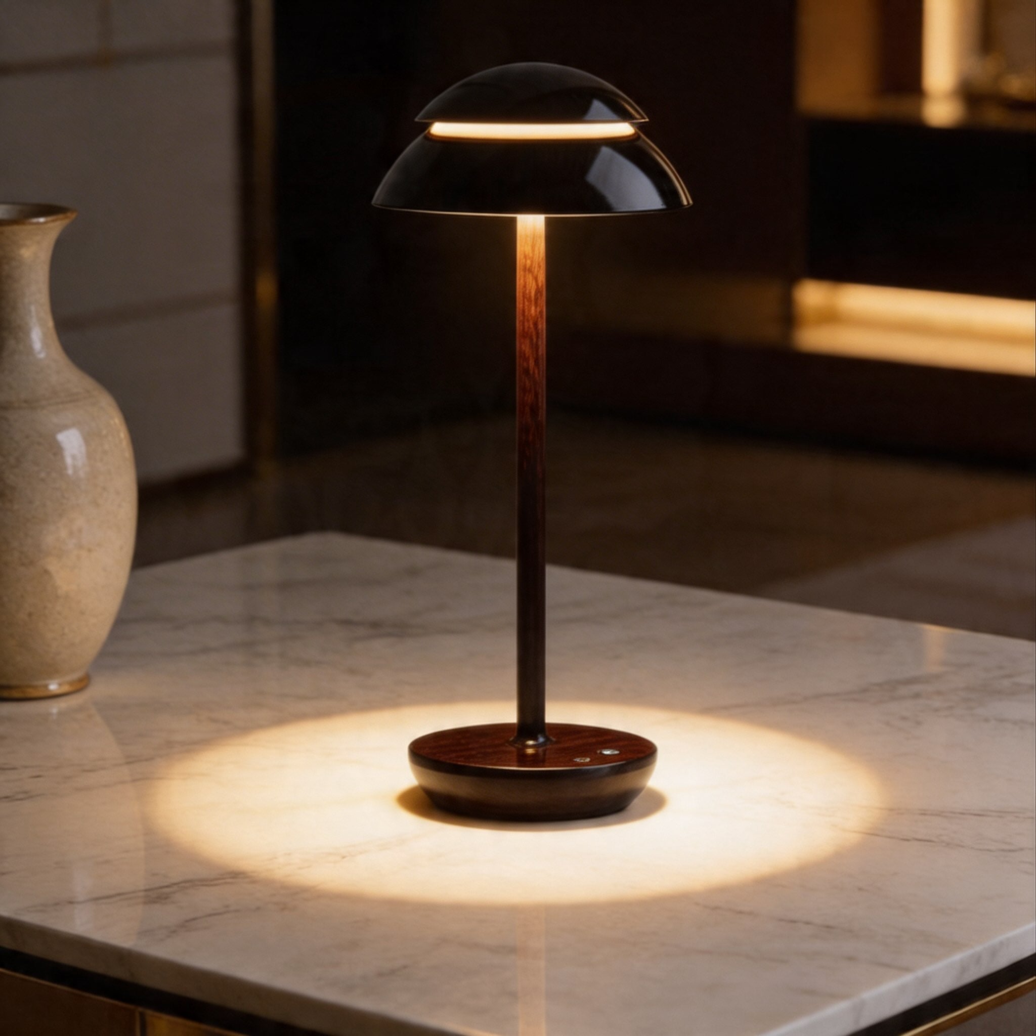 Touch-Controlled Cordless Mushroom-Shaped Table Light - Image 12