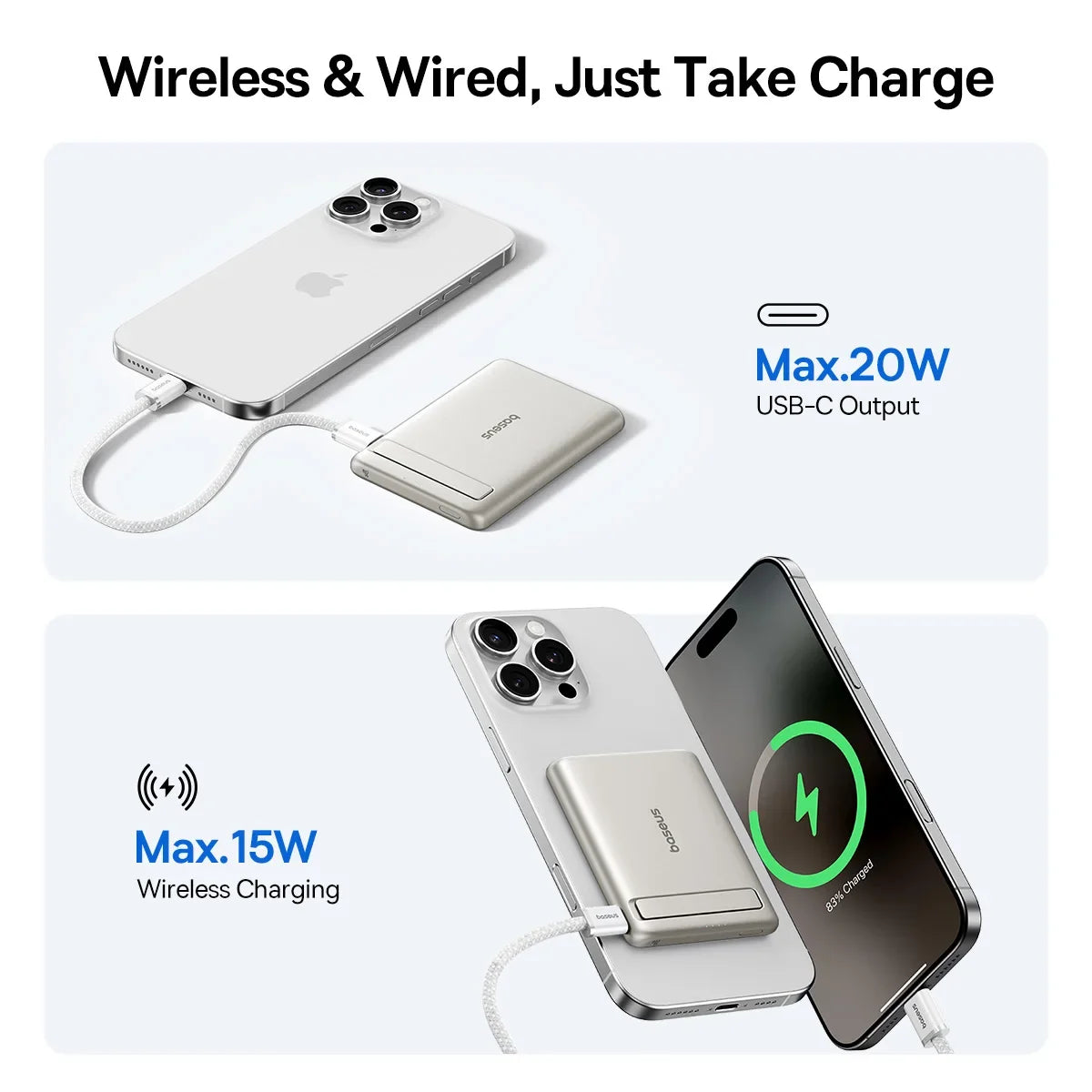 5000mAh Wireless Charger Portable Power Bank - Image 3