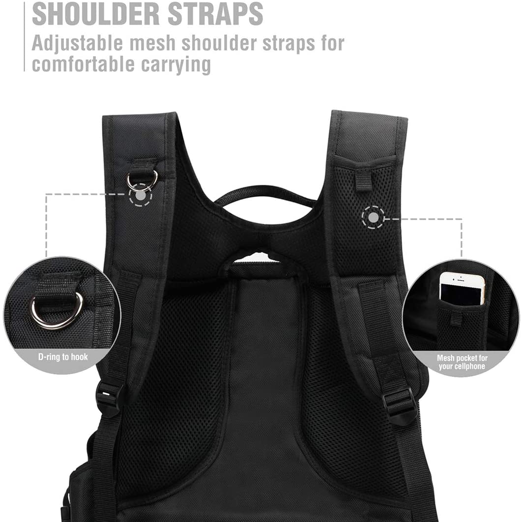 WORKPRO 29-Pocket Heavy-Duty Tool Backpack with Rubber Feet, Padded Back, Perfect Storage & Organizer - Image 2