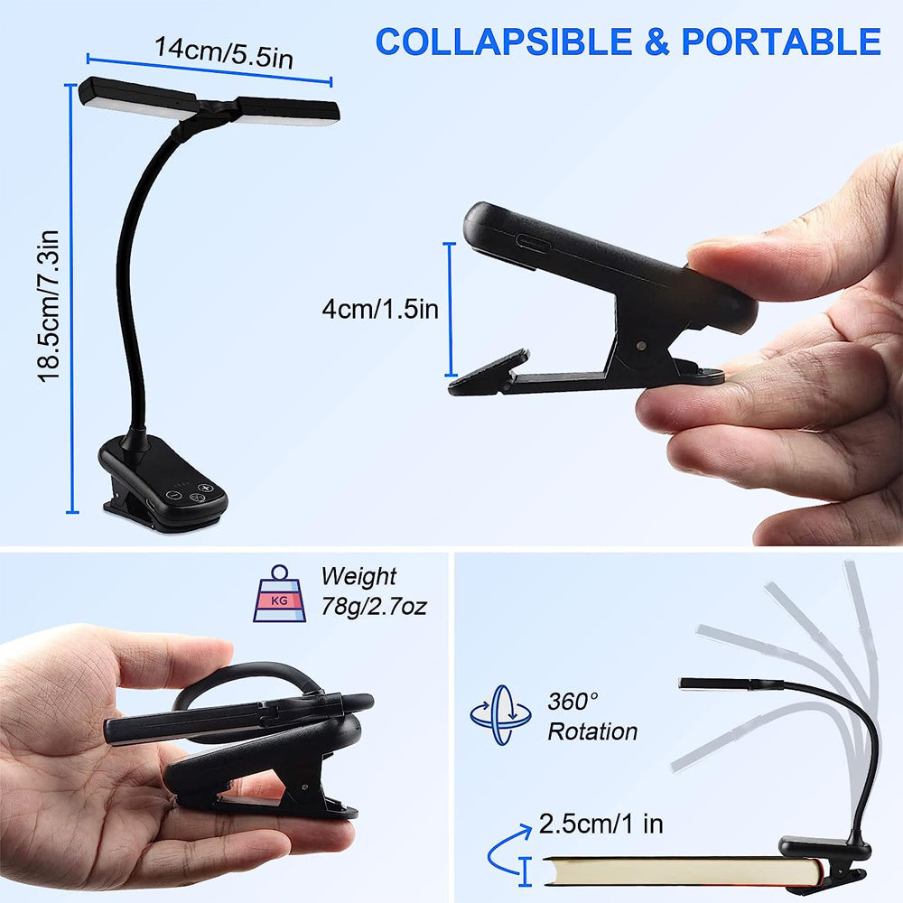 Book Light with 14 LEDs and Clip-On Design - Image 14