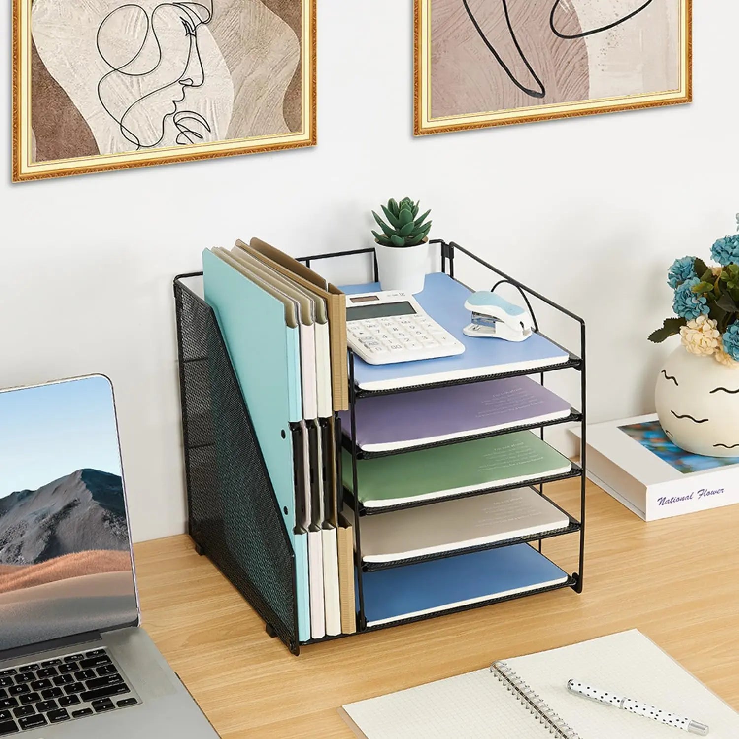 Desktop Organizer for Paper with 5 Tiers - Image 3