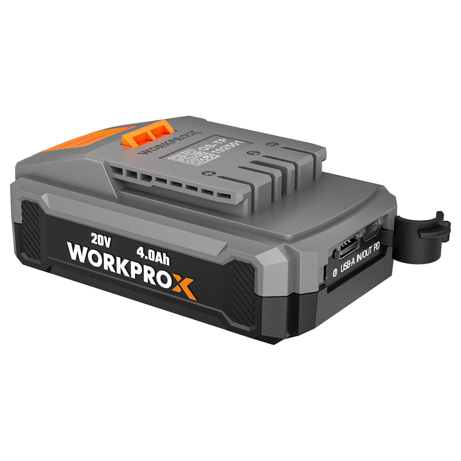 WORKPROX 20V 4.0Ah Li-Ion Battery with USB-C Fast Charge & LED Display - Image 2