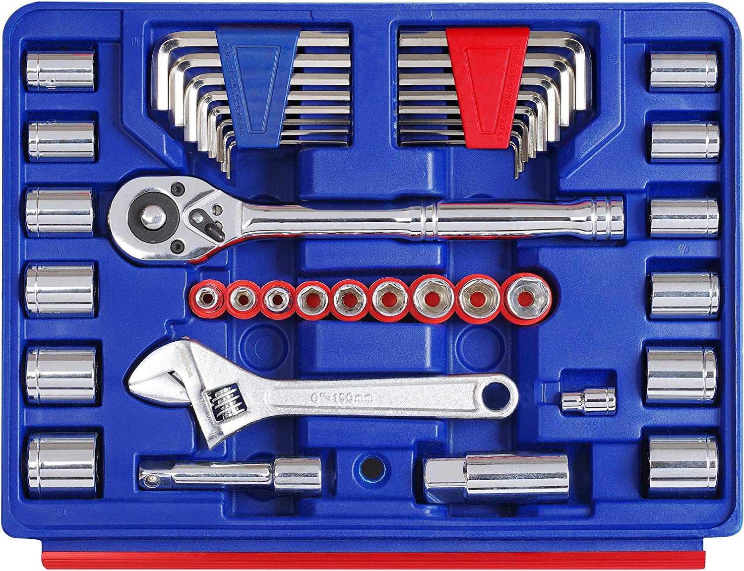 WORKPRO 125 Pcs Home Repair Tool Set with 3-Drawer Storage Case - Image 3