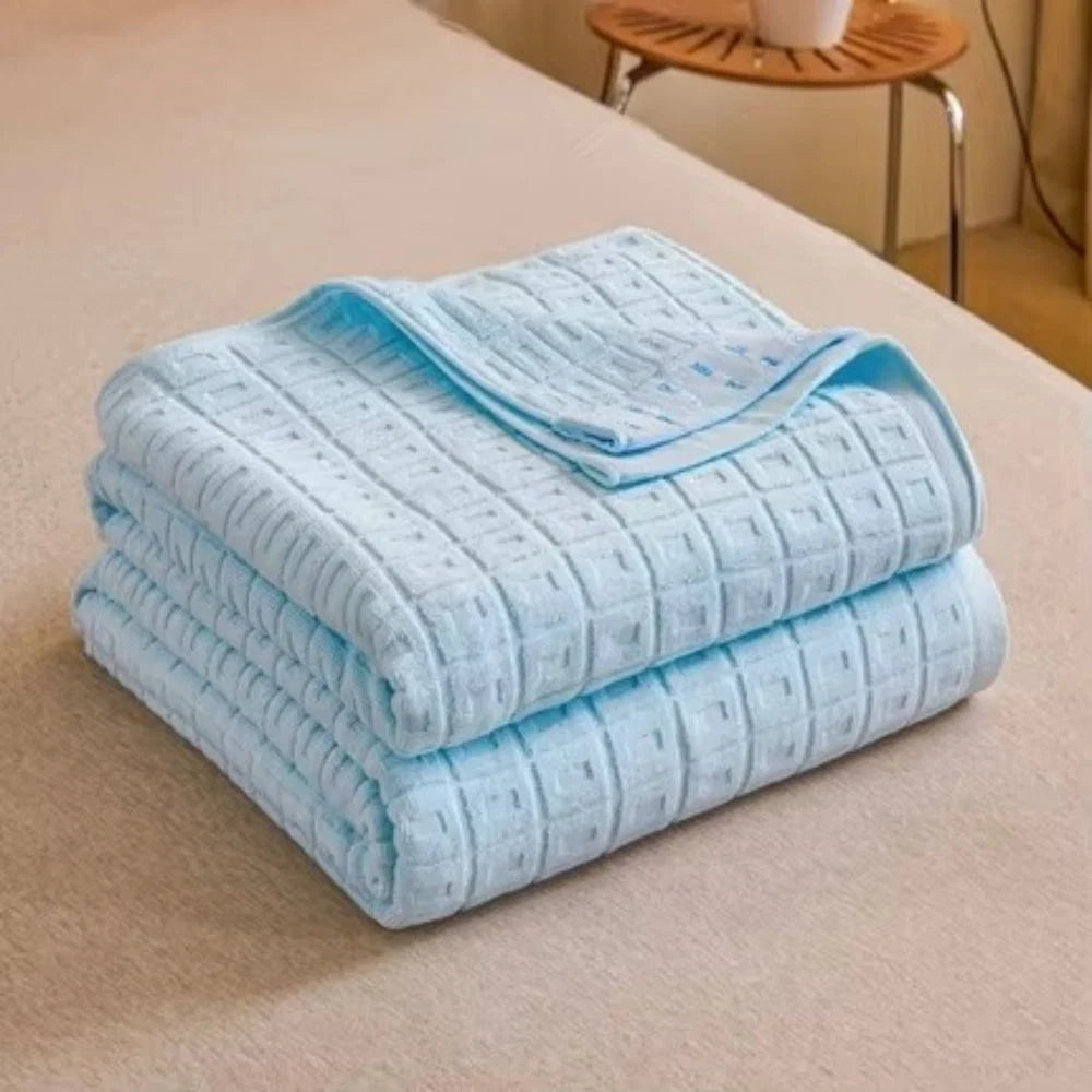 Bedspread Waffle Cotton Lightweight & Breathable Machine Washable - Image 4