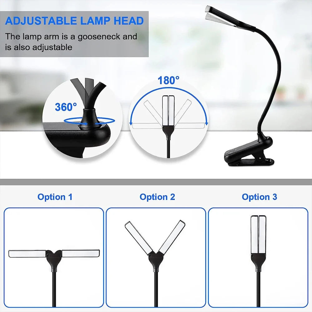 Book Light with 14 LEDs and Clip-On Design - Image 2