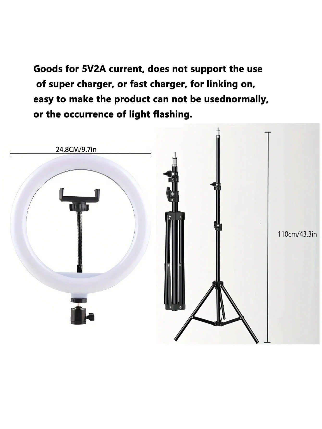 Ring Light with 110cm Tripod Stand - Image 6