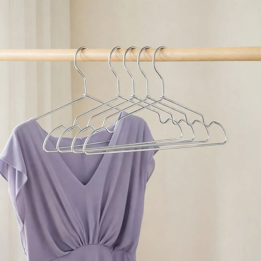 Clothes Hangers Slim Aluminum Non-Slip Set of 12 - Image 2