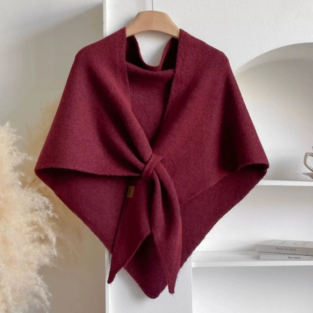 Triangle Shawl Lightweight Microfiber Blend Machine Washable - Image 3