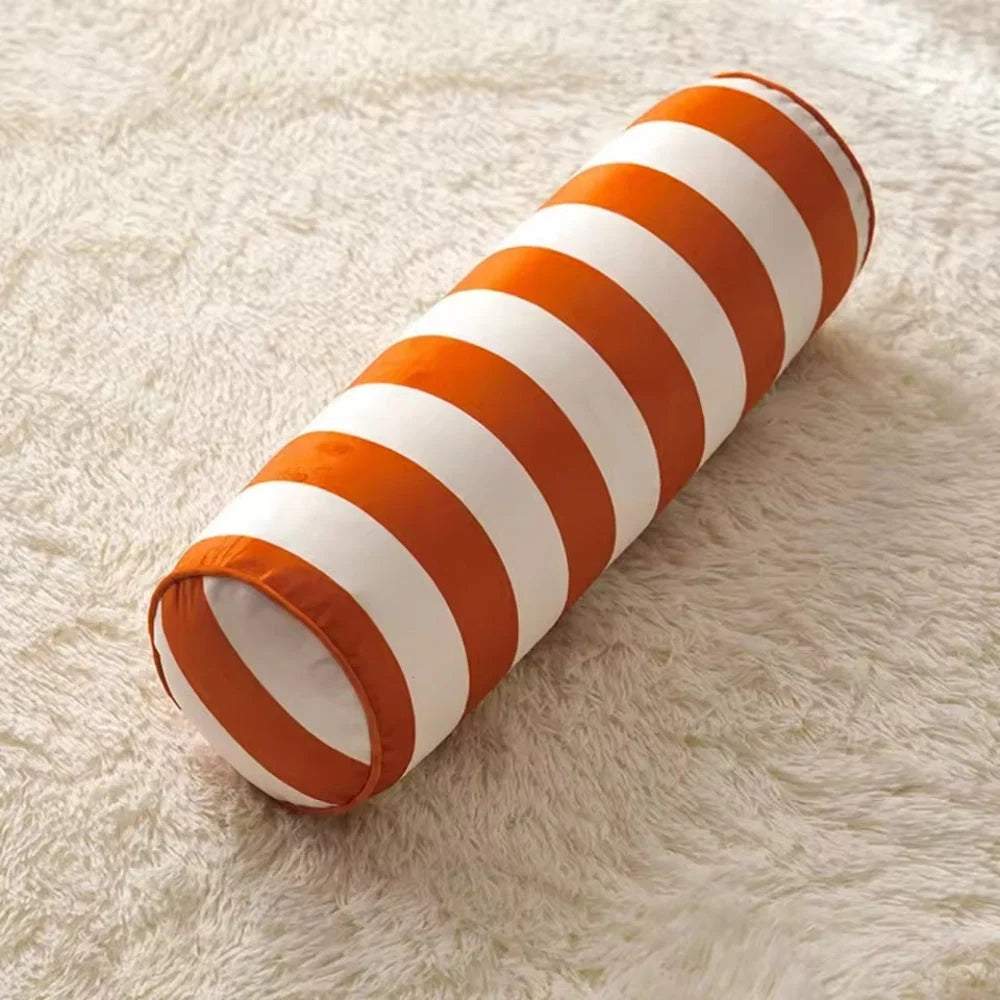 Cylindrical Cushion Candy Stripe Microfiber Cover Machine Washable - Image 6