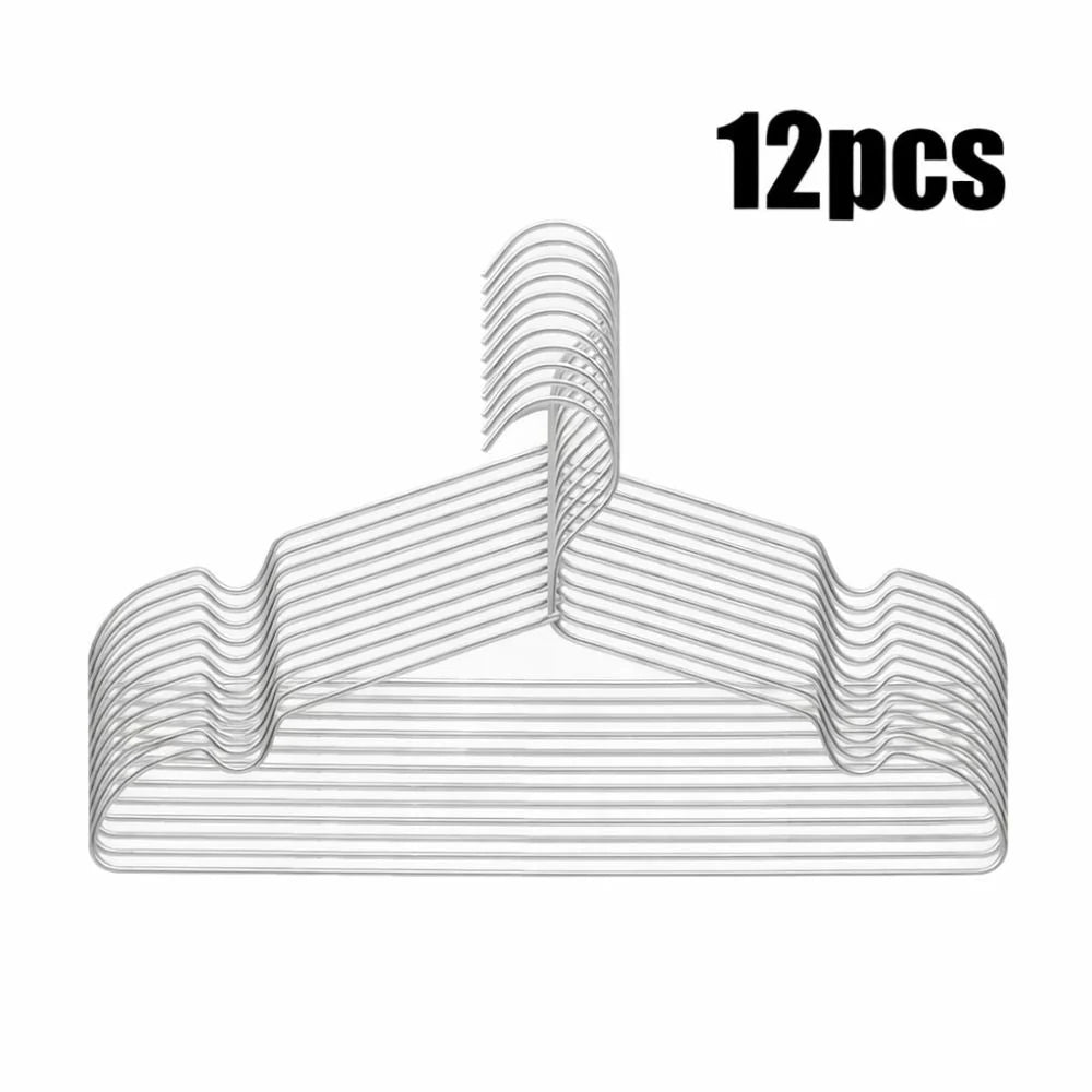 Clothes Hangers Slim Aluminum Non-Slip Set of 12 - Image 4