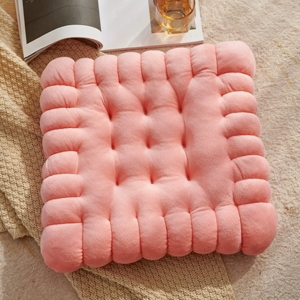 Seat & Back Cushion Plush Biscuit Shape Supportive Foam - Image 7