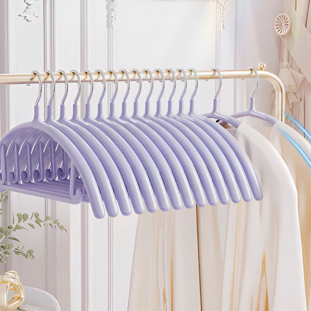 Clothes Hangers Soft-Touch Finish Ergonomic Curve - Image 8