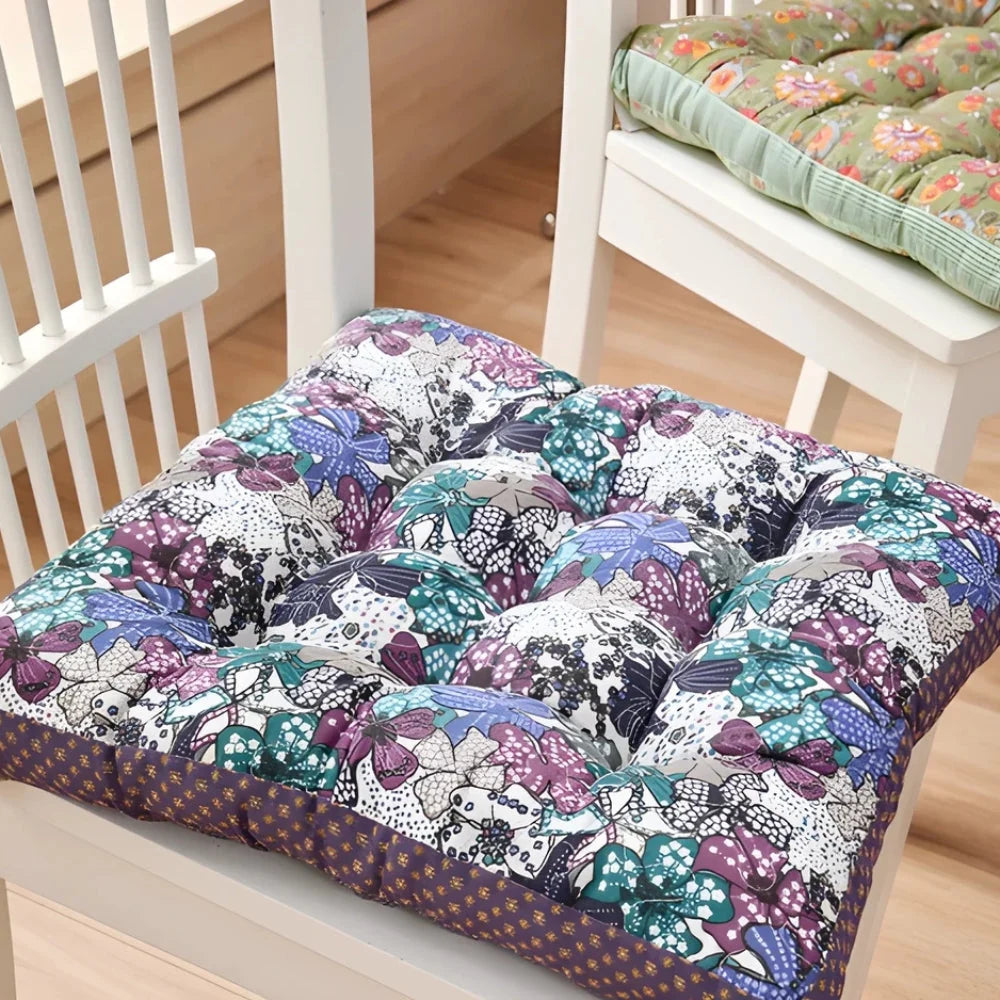 Chair Seat Cushion 2.5-Inch Thick Microfiber Blend Non-Slip Ties - Image 11
