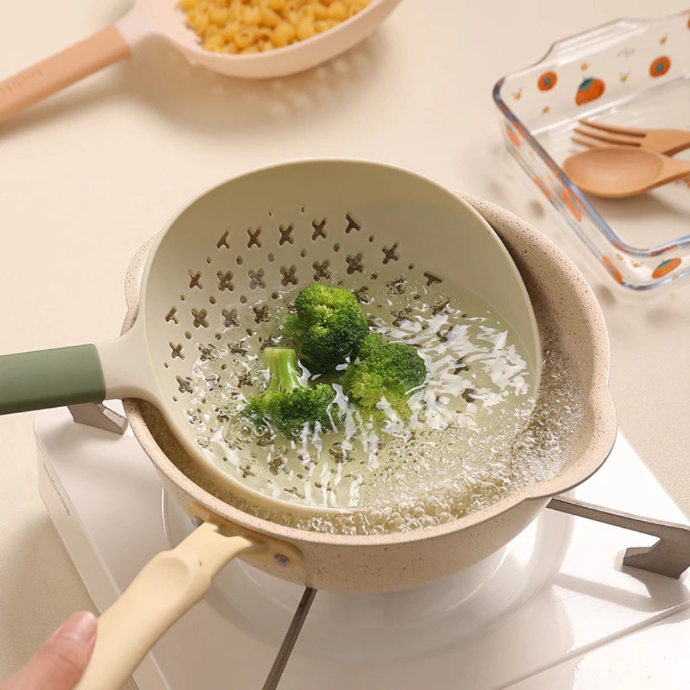Colander Strainer Heat-Resistant Plastic Long Handle - Image 5
