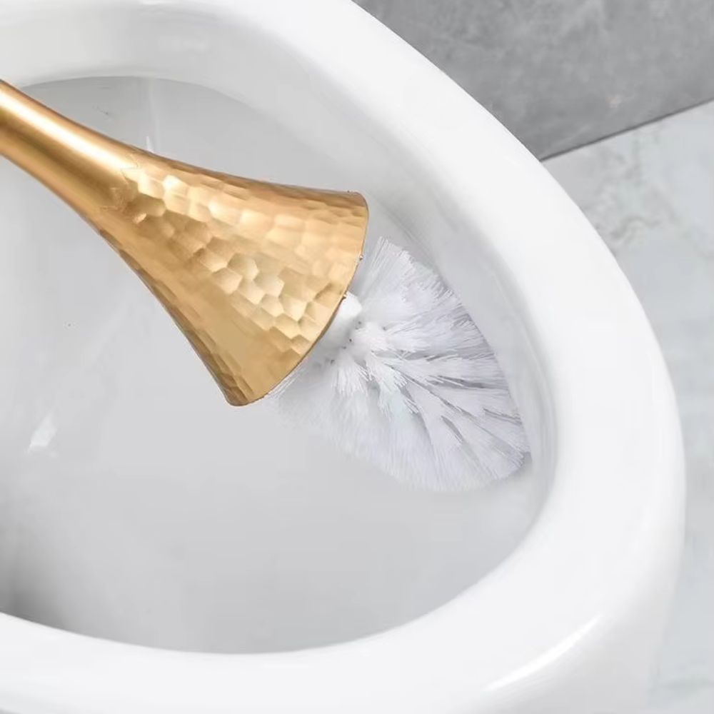 Toilet Brush Firm Bristles Ergonomic Handle Concealed Storage Base - Image 2