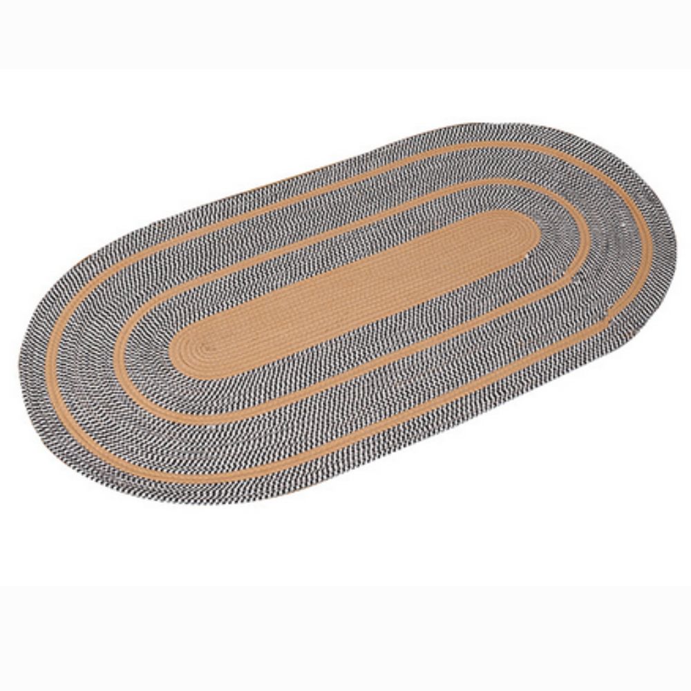 Oval Rug Microfiber Non-Slip Machine Washable - Image 5