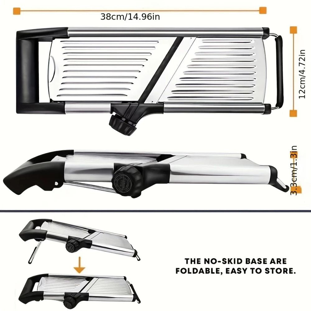Mandoline Slicer Adjustable Thickness Stainless Steel Blades - Image 7