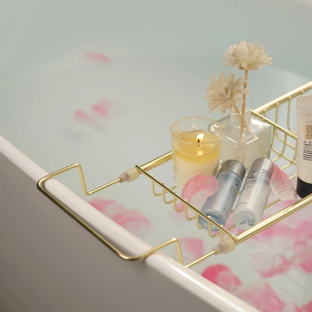 Bathtub Caddy Tray Adjustable Stainless Steel - Image 3