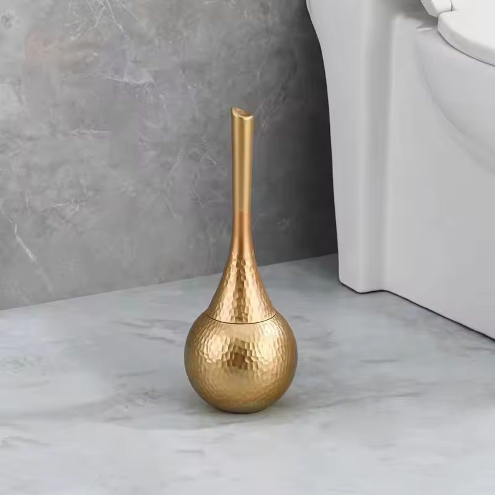Toilet Brush Firm Bristles Ergonomic Handle Concealed Storage Base - Image 8