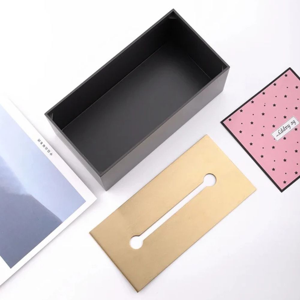 Tissue Box Holder Iron Minimalist Design - Image 3