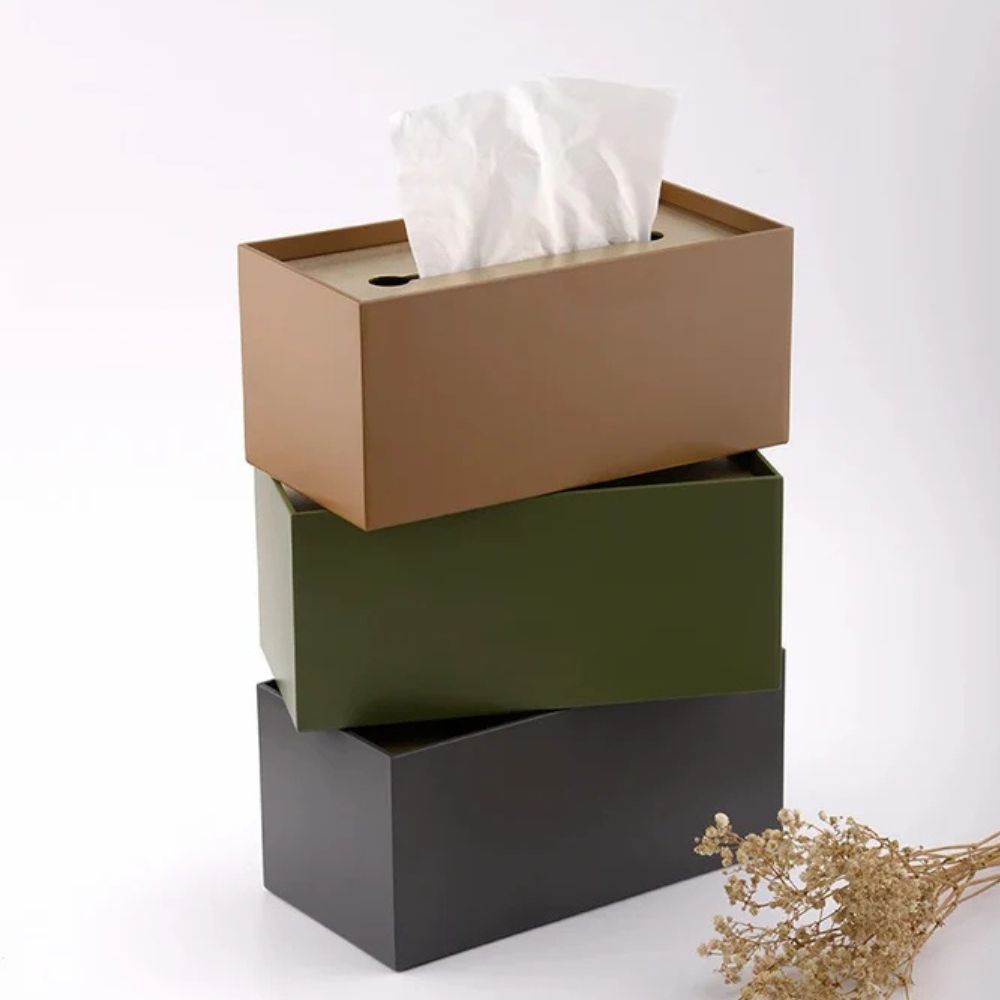 Tissue Box Holder Iron Minimalist Design - Image 2