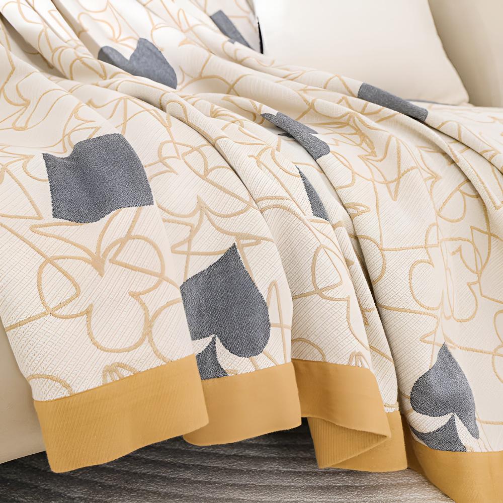 Blanket 100% Cotton Poker Pattern 4-Layer Machine Washable - Image 3