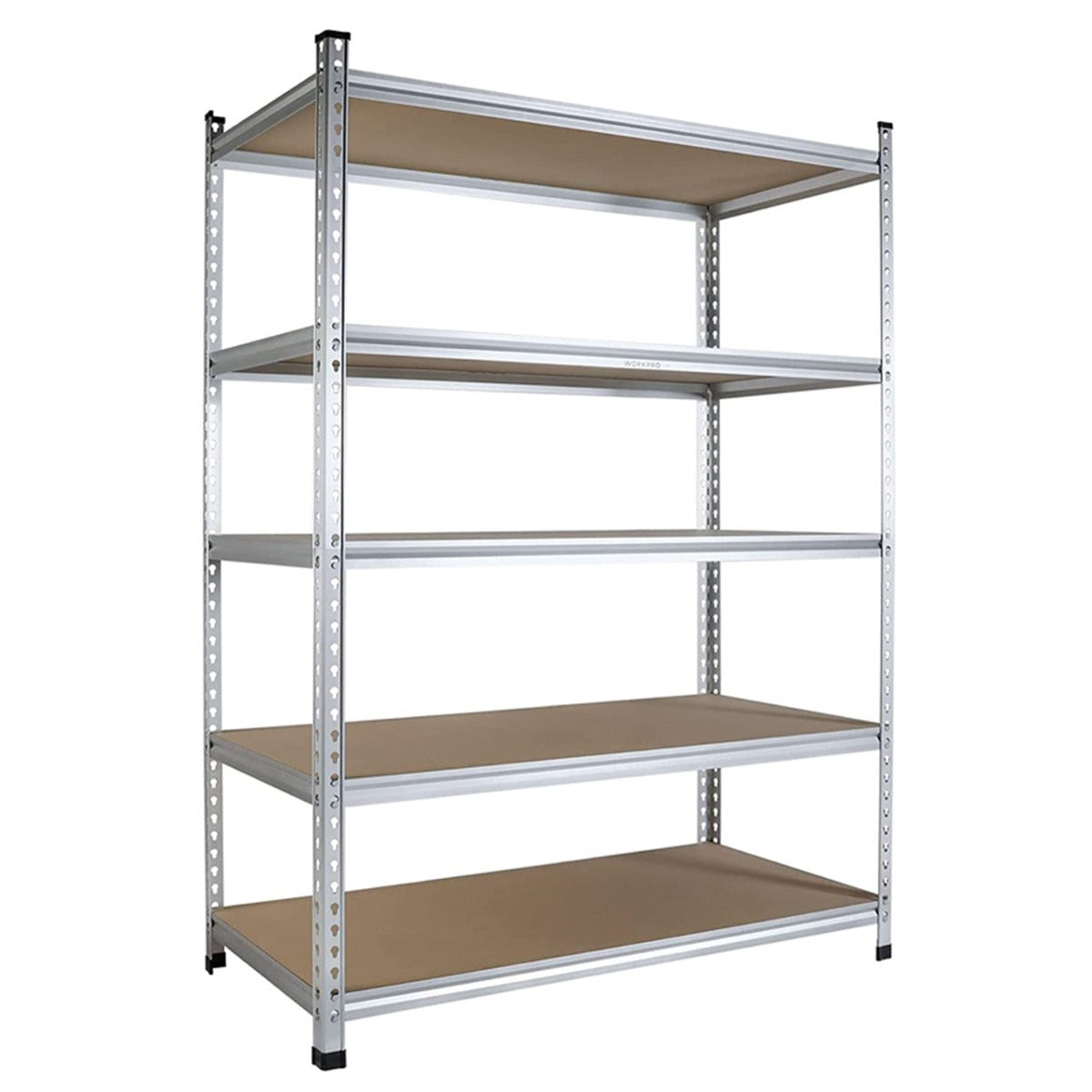 WORKPRO 5-Tier Storage Shelving Unit, 48"W x 24"D x 72"H, Adjustable Storage Rack Heavy Duty Aluminum Alloy Shelf - Image 2