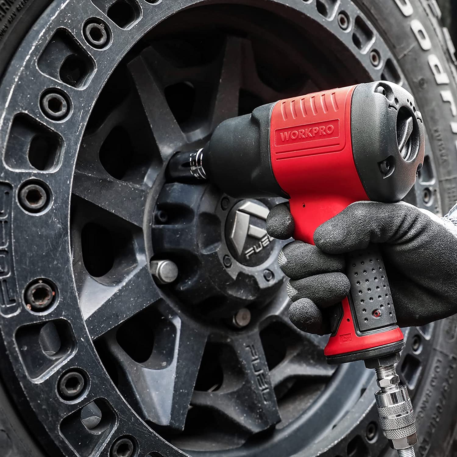 WORKPRO 1/2" Drive Air Impact Wrench for Changing Tires Auto Repair - Image 7
