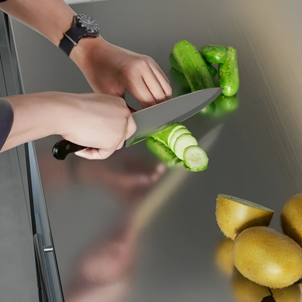 Chopping Board 304 Stainless Steel Non-Slip Hem - Image 2