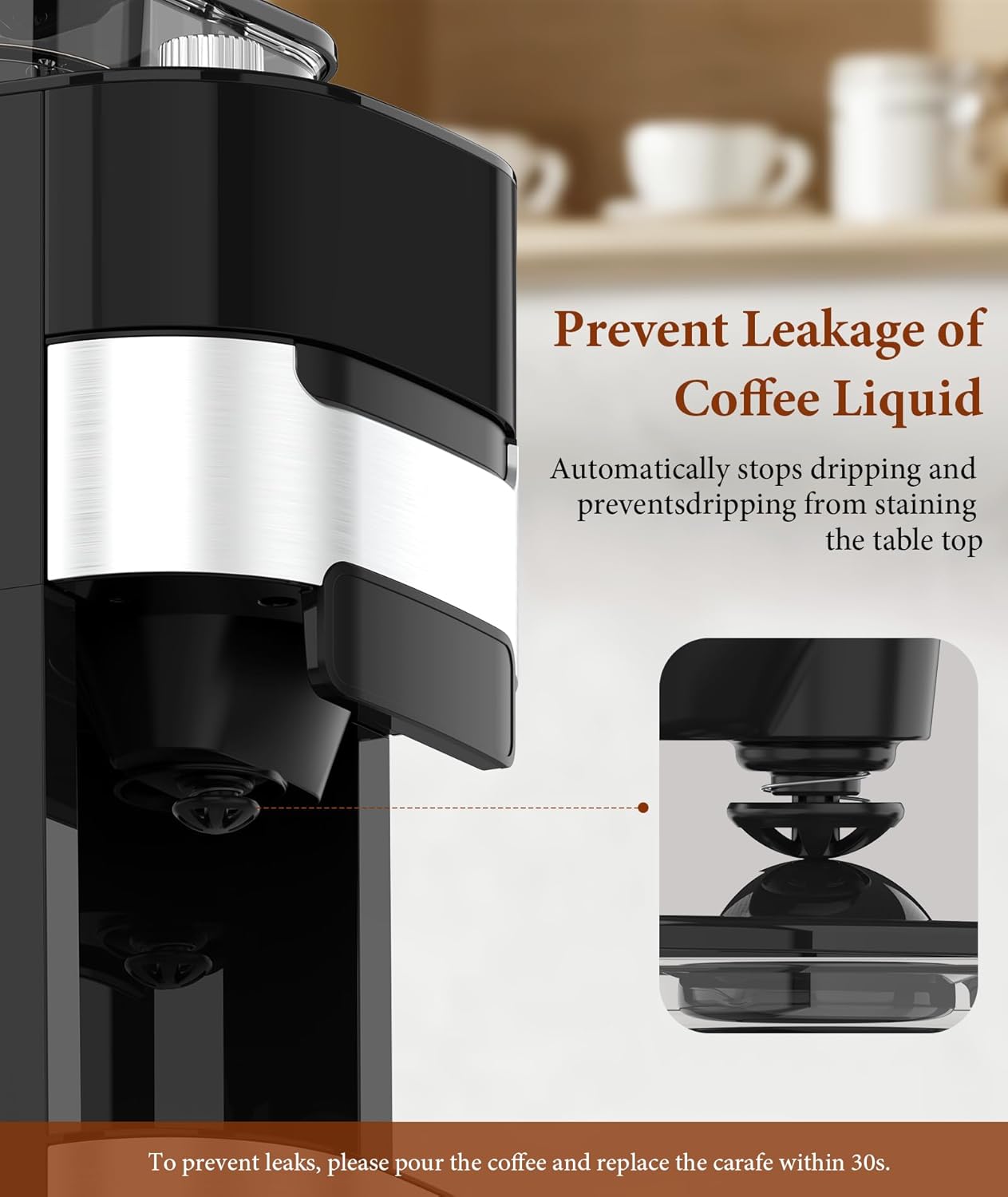 10-Cup Drip Coffee Maker with Built-In Grinder CM8025 - Image 7