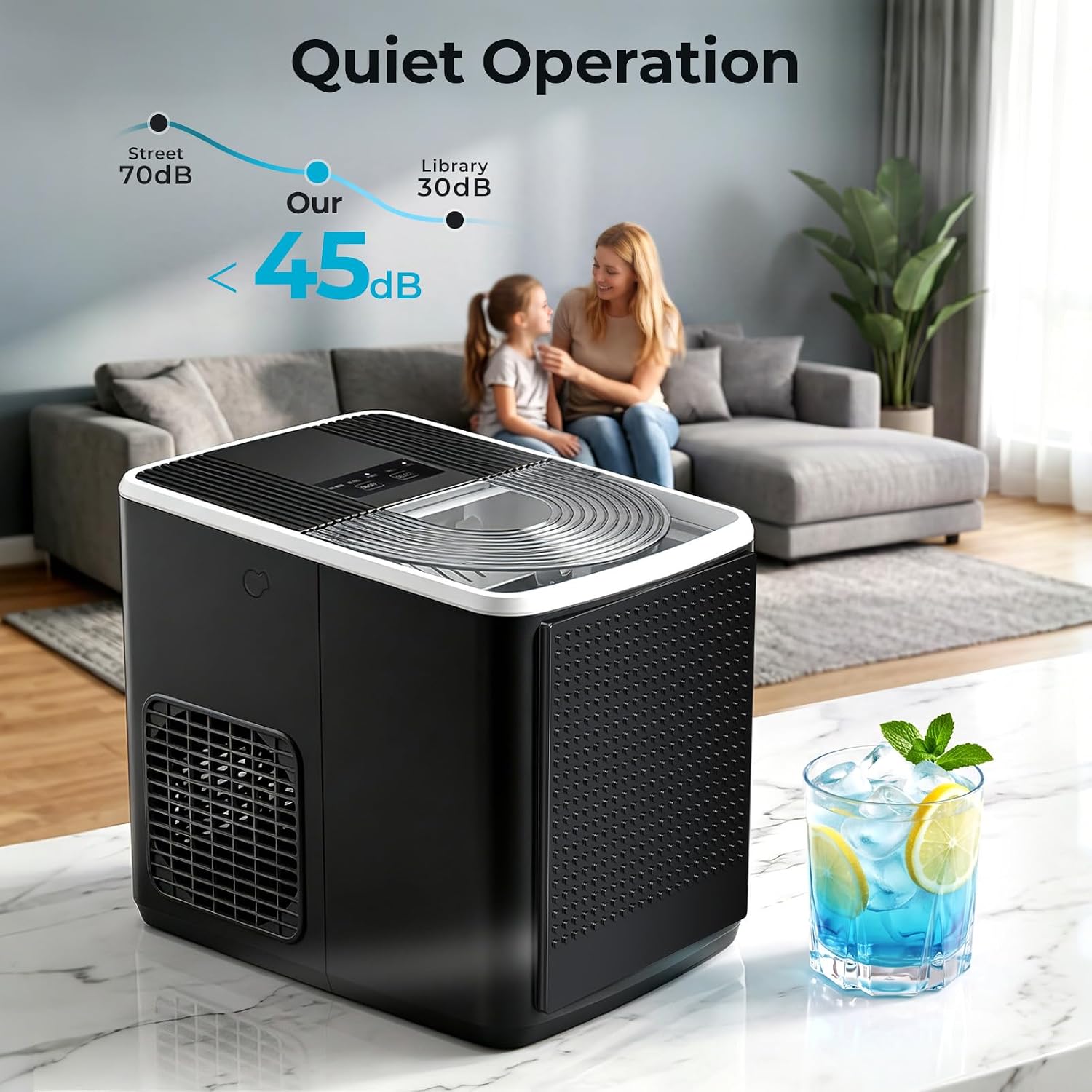 27lbs/24H Bullet Ice Maker Countertop IM5812XH - Image 7