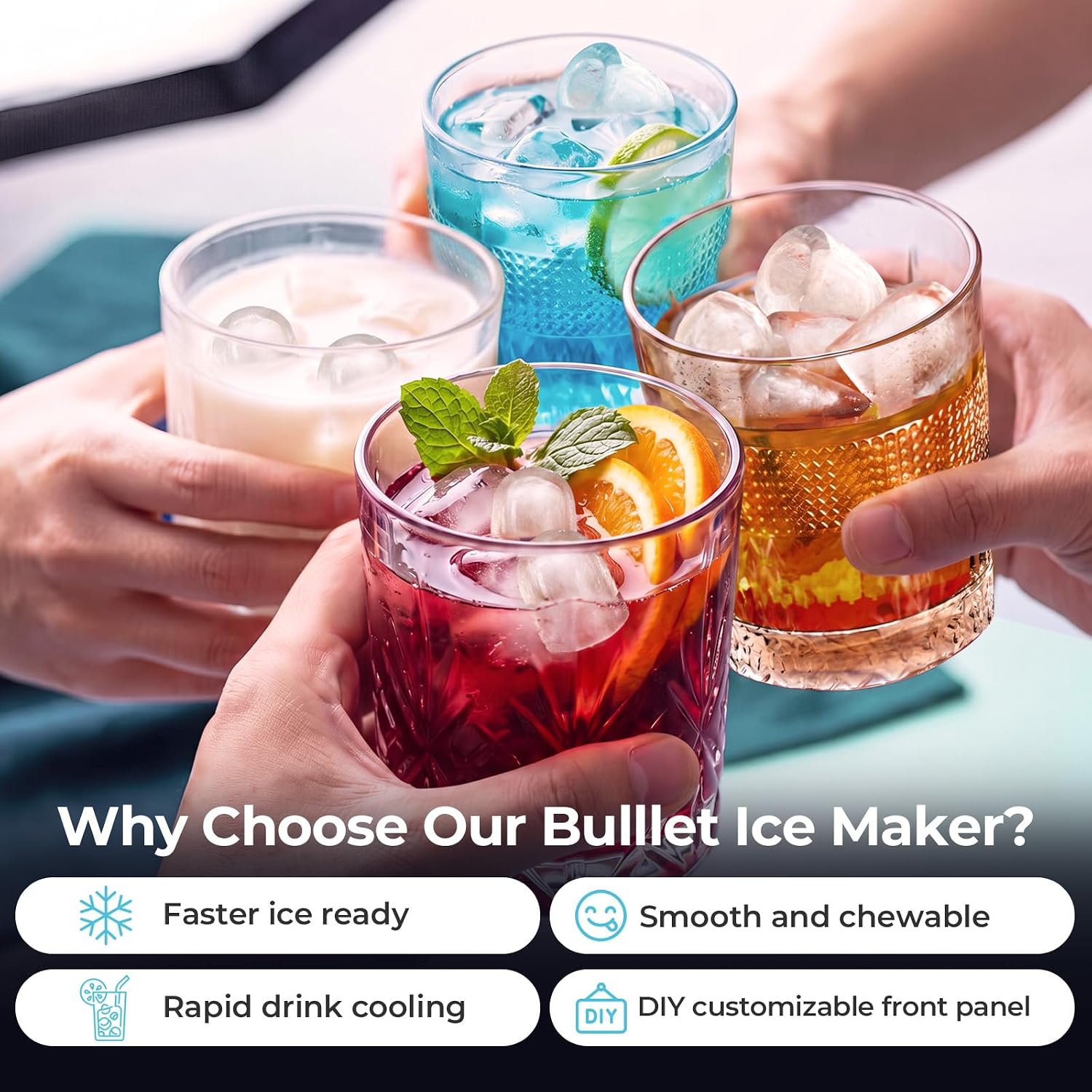 27lbs/24H Bullet Ice Maker Countertop IM5812XH - Image 9