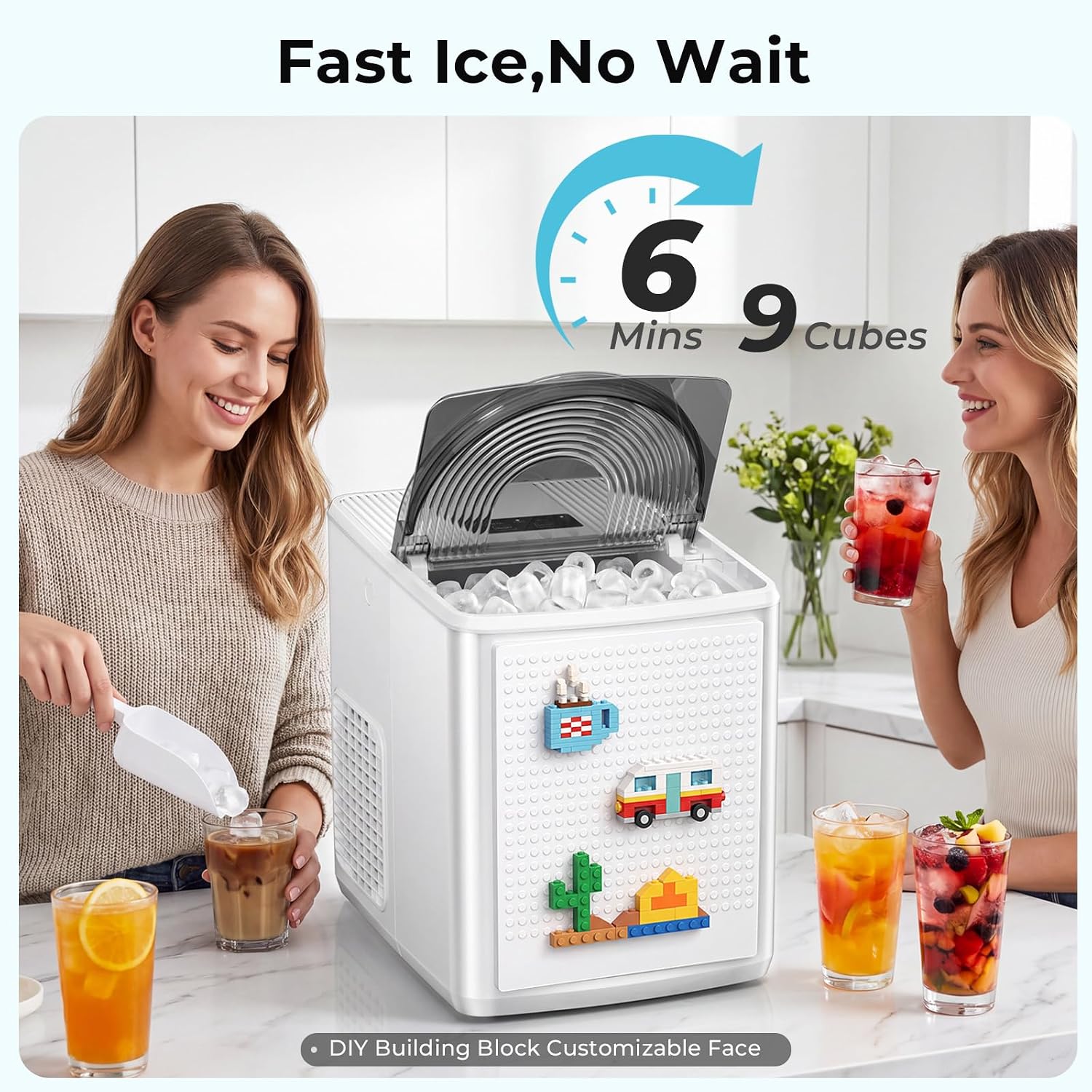 27lbs/24H Bullet Ice Maker Countertop IM5812XH - Image 11