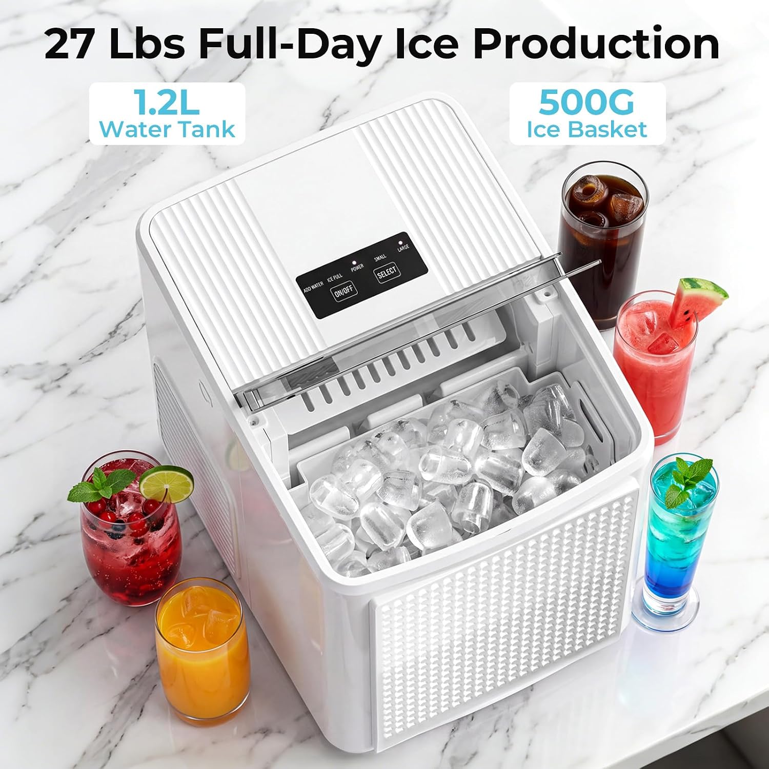 27lbs/24H Bullet Ice Maker Countertop IM5812XH - Image 12